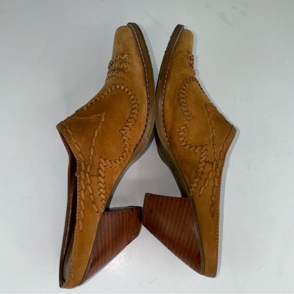 COLDWATER CREEK Western Suede Mules Clogs Size 8.5 - Picture 9 of 15